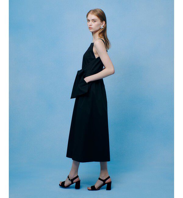 LOULOU WILLOUGHBY「【LOULOU WILLOUGHBY】コットンサテンエプロンワンピース」|ワンピース|