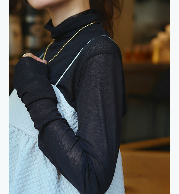 titivate「カットオフシアーハイネックカットソー」|Tシャツ・カットソー|