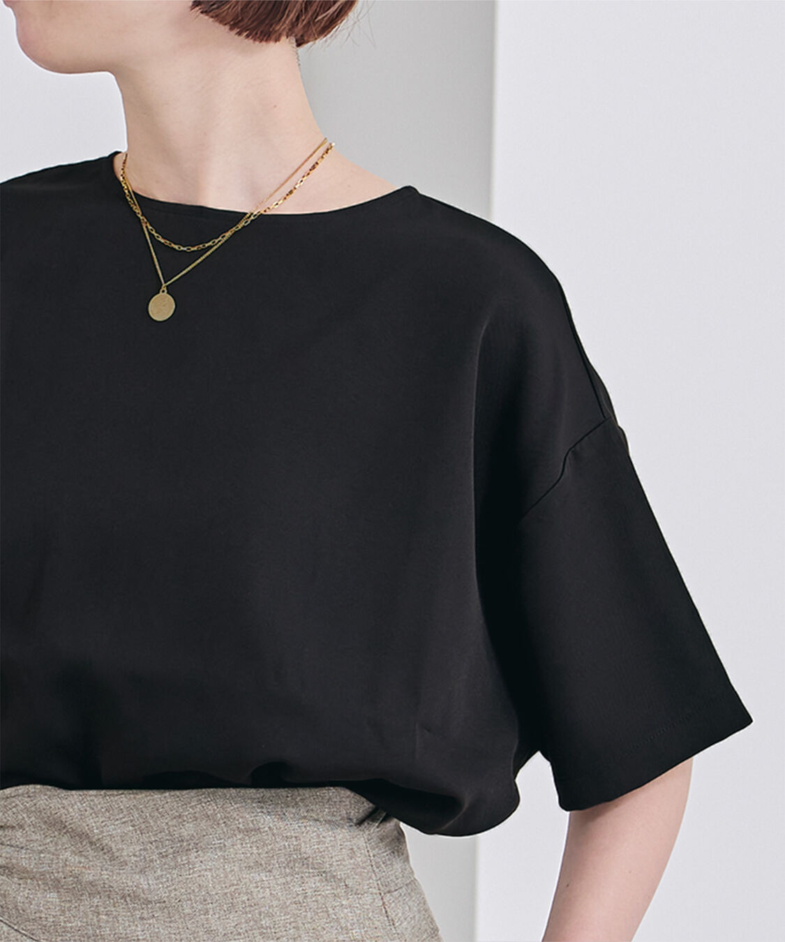 ur's「クルーネックワイドトップス」|Tシャツ・カットソー|