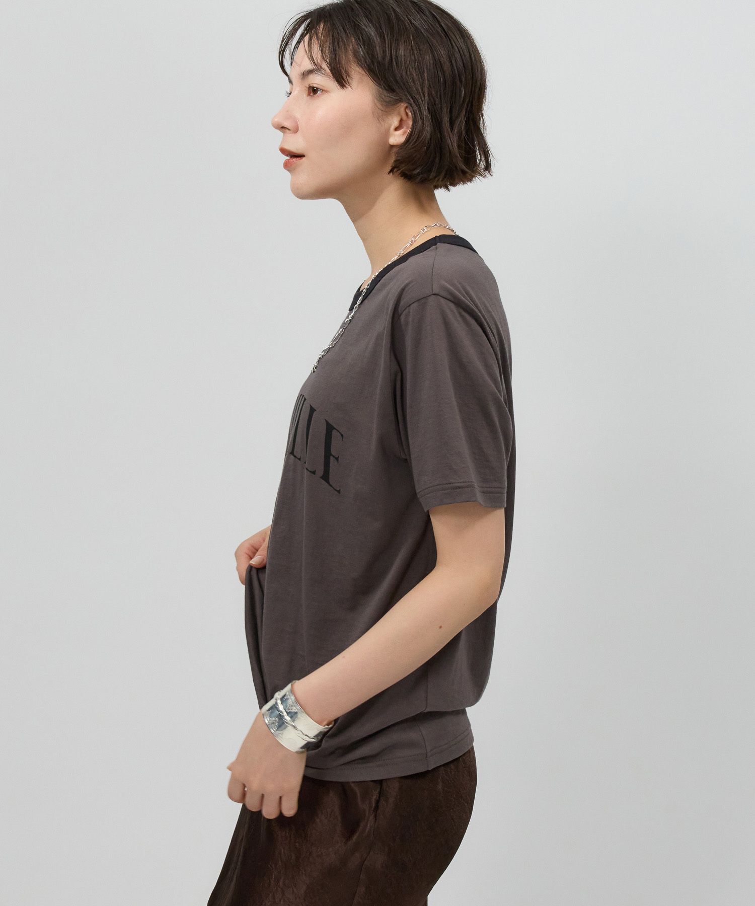 BABYLONE「CAMILLEバイカラーTシャツ」|Tシャツ・カットソー|