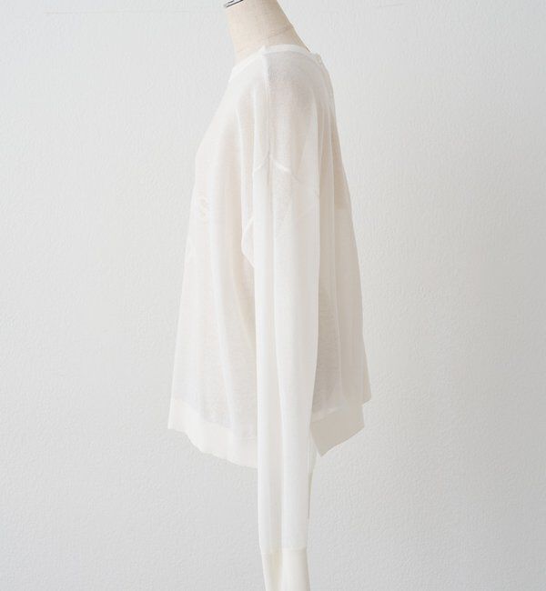  「透かし編みロゴジャガード2WAYプルオーバー」|キャミソール|