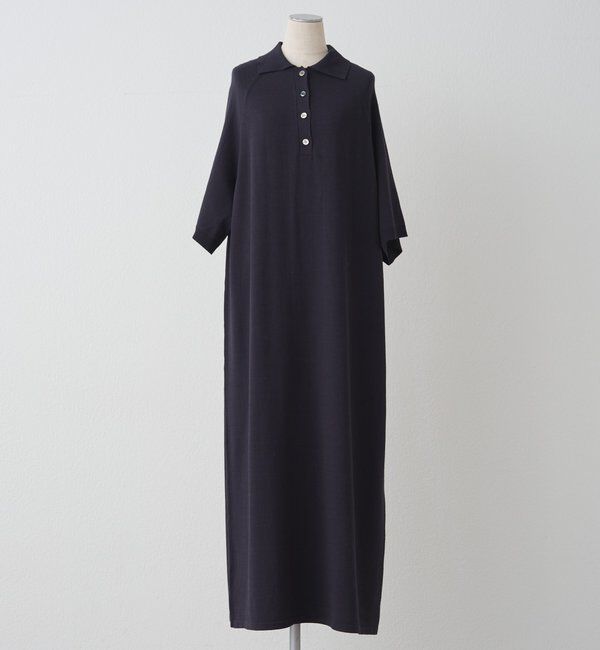  「ニットポロワンピース」|ワンピース|