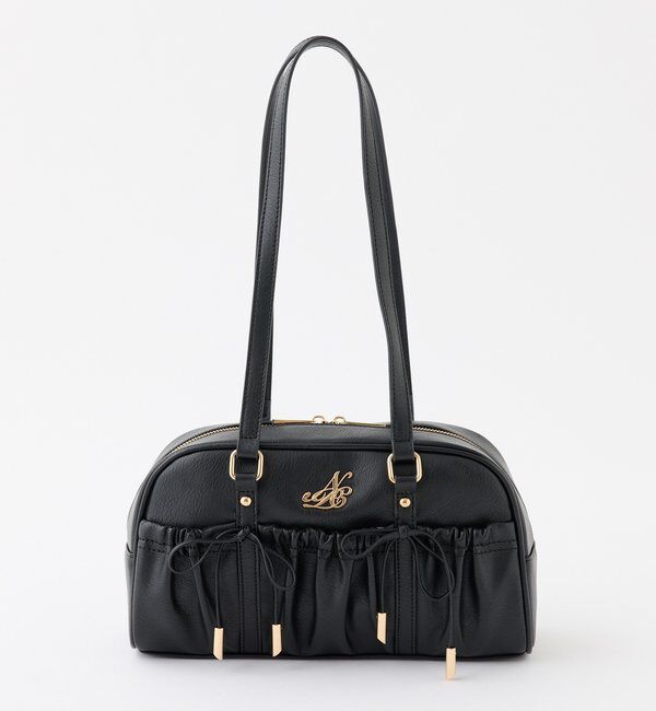  「ドロストリボン付きスクエアバッグ」|ショルダー・メッセンジャー|