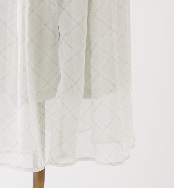  「肩リボンシャーリングワンピース」|ワンピース|