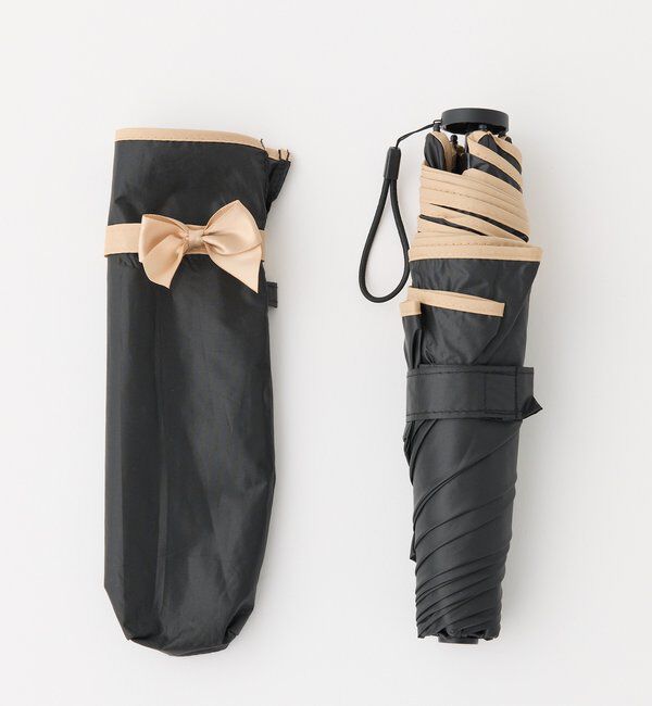  「晴雨兼用/リボン付き日傘」|その他|ブラック
