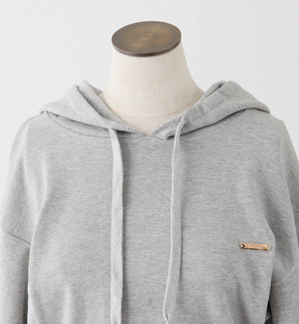  「サイドレースアップパーカーミニワンピース」|ワンピース|