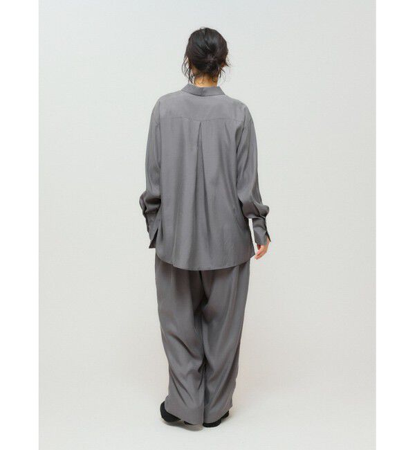 MIDIUMISOLID「MIDIUMISOLID for Ladies リラックスキュプラシャツ」|シャツ・ブラウス|