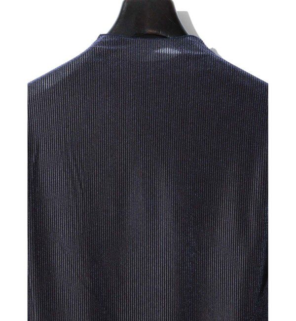 MIDIUMISOLID「MIDIUMISOLID for Ladies シアーベロアリブトップス」|Tシャツ・カットソー|