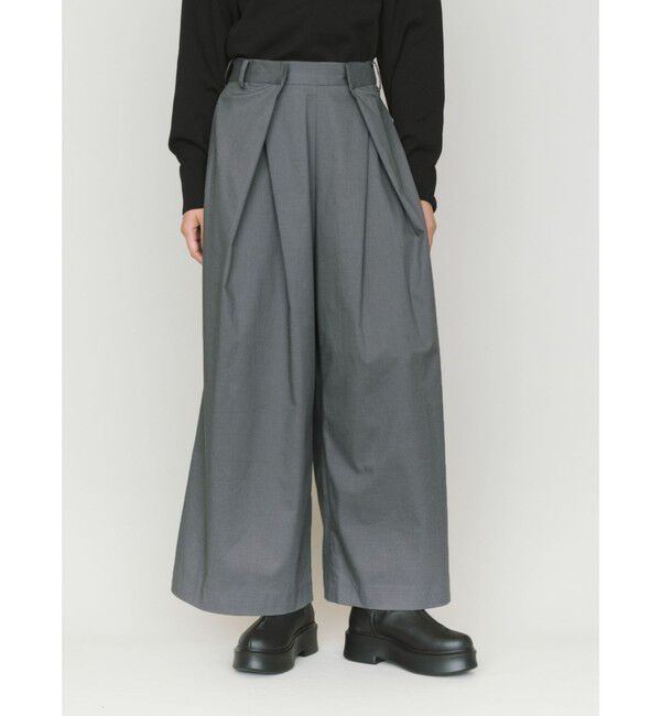 MIDIUMISOLID「MIDIUMISOLID タックワイドパンツ」|その他|