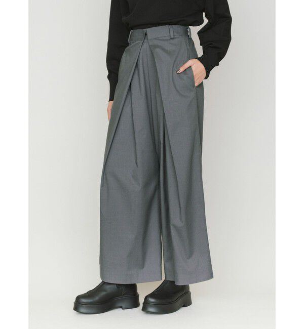 MIDIUMISOLID「MIDIUMISOLID タックワイドパンツ」|その他|