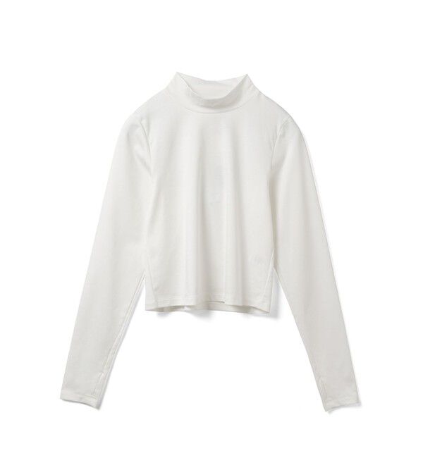 mizuiro ind「mizuiro ind モックネックTシャツ」|Tシャツ・カットソー|オフホワイト