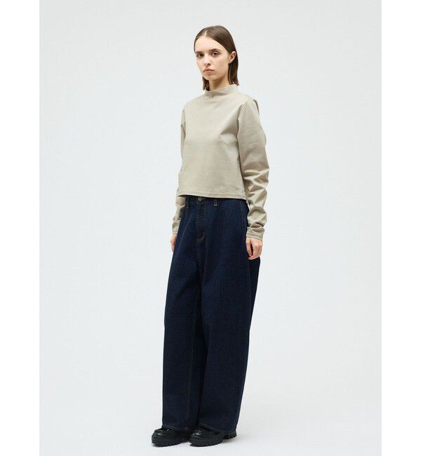 mizuiro ind「mizuiro ind モックネックTシャツ」|Tシャツ・カットソー|