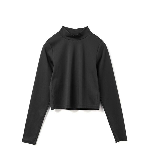 mizuiro ind「mizuiro ind モックネックTシャツ」|Tシャツ・カットソー|ブラック