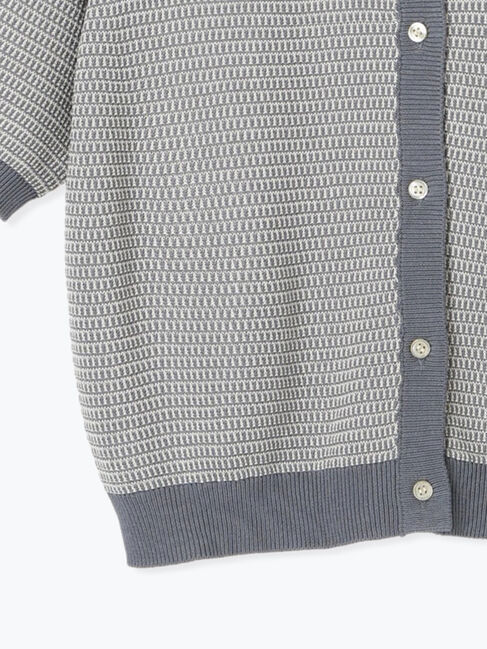 Lugnoncure「麻タッチ前後2WAY配色カーディガン」|カーディガン|