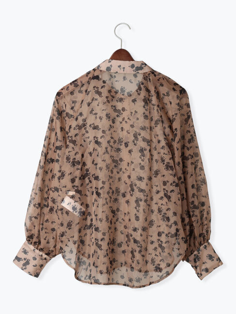 Te chichi「シアーフラワーボリュームスリーブブラウス」|シャツ・ブラウス|