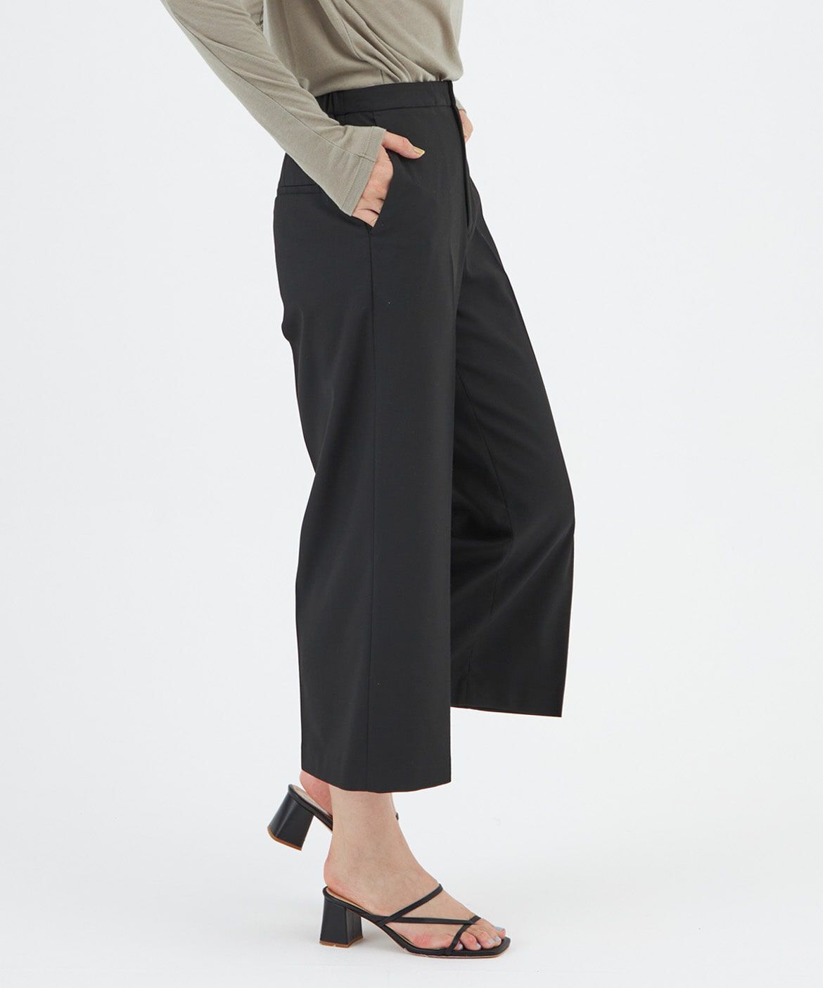 DAY by DAY it&rsquo;s international「ベーシックワイドクロップドパンツ」|その他|ブラック