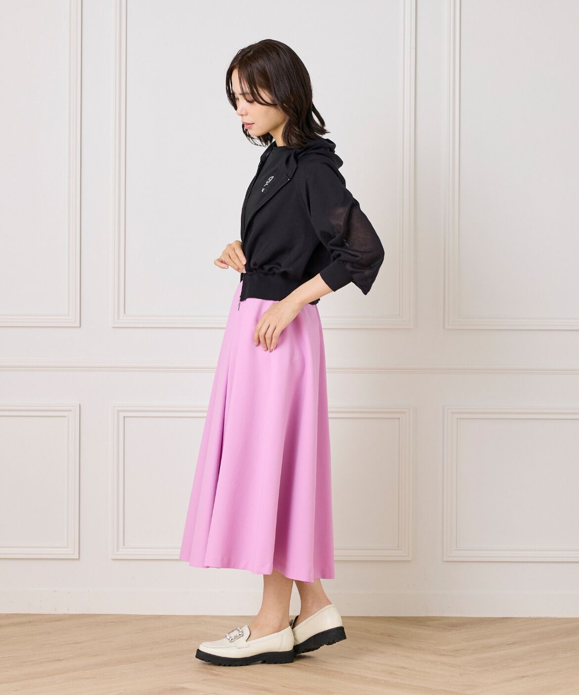 Maglie le cassetto「シアーパーカー」|ニット・セーター|