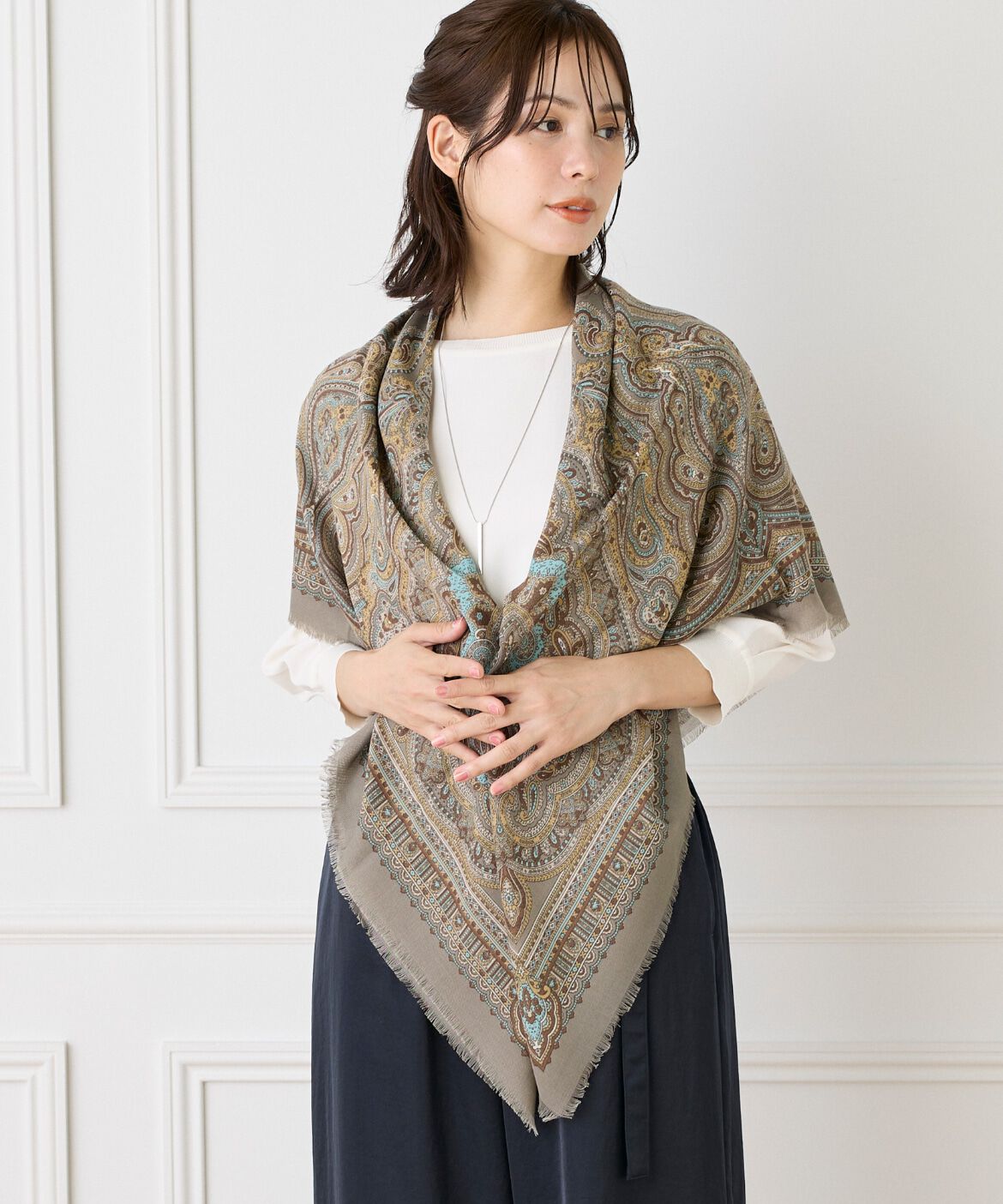 Le Souk「ウールライク　大判ストール」|ストール|