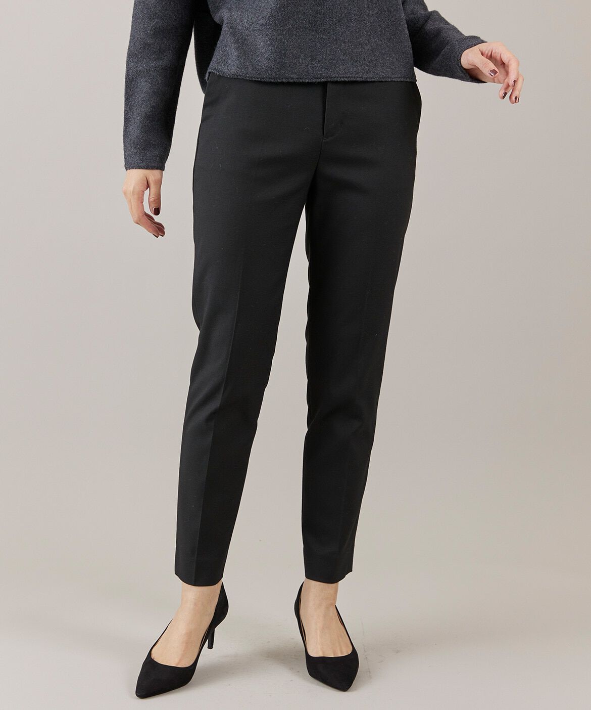 INED「テーパードパンツ」|その他|ブラック