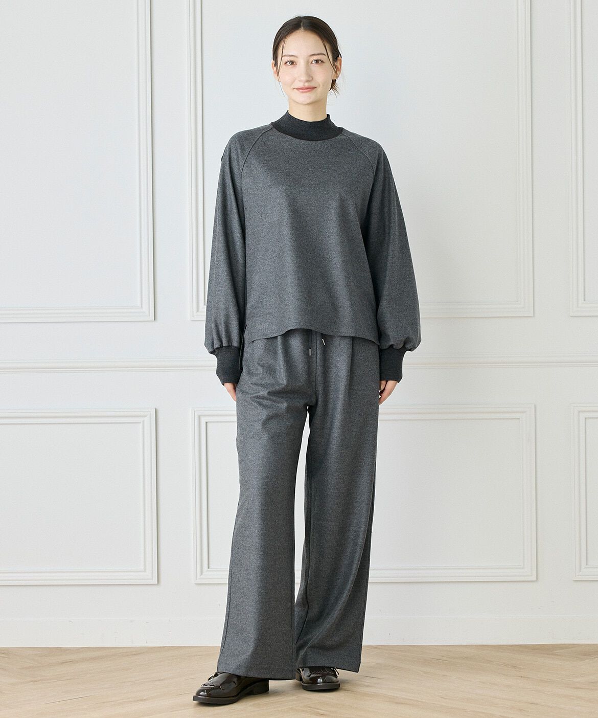 INED「《大きいサイズ》圧縮スムースイージーパンツ」|その他|