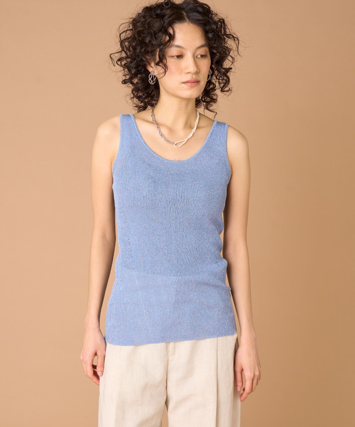 la veille by SUPERIOR CLOSET「ラメニット2WAYタンク」|ニット・セーター|