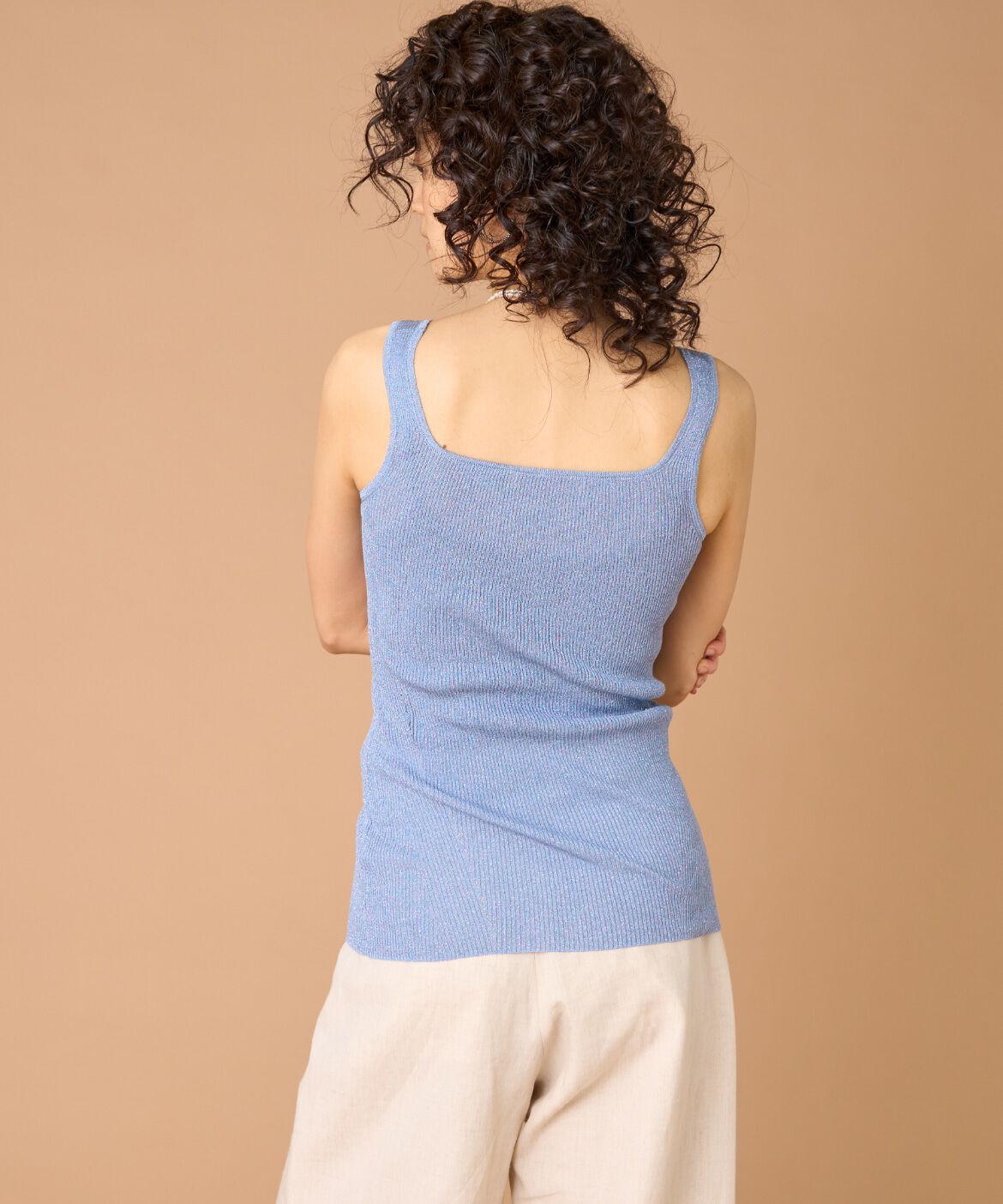 la veille by SUPERIOR CLOSET「ラメニット2WAYタンク」|ニット・セーター|