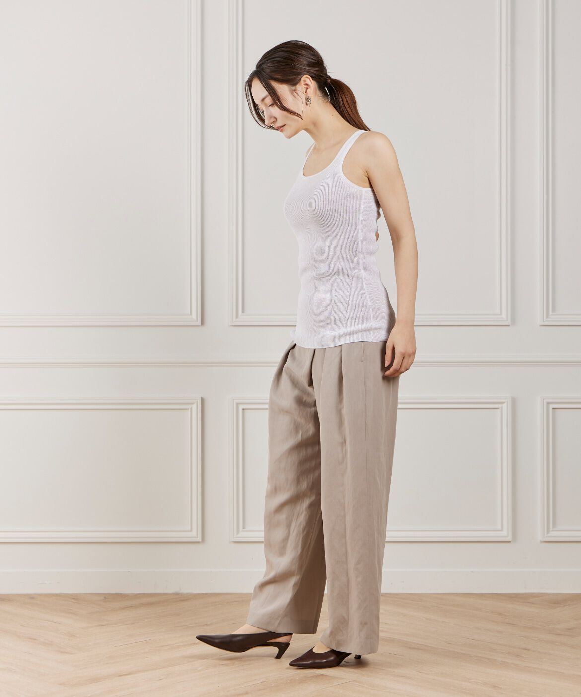 la veille by SUPERIOR CLOSET「ラメニット2WAYタンク」|ニット・セーター|