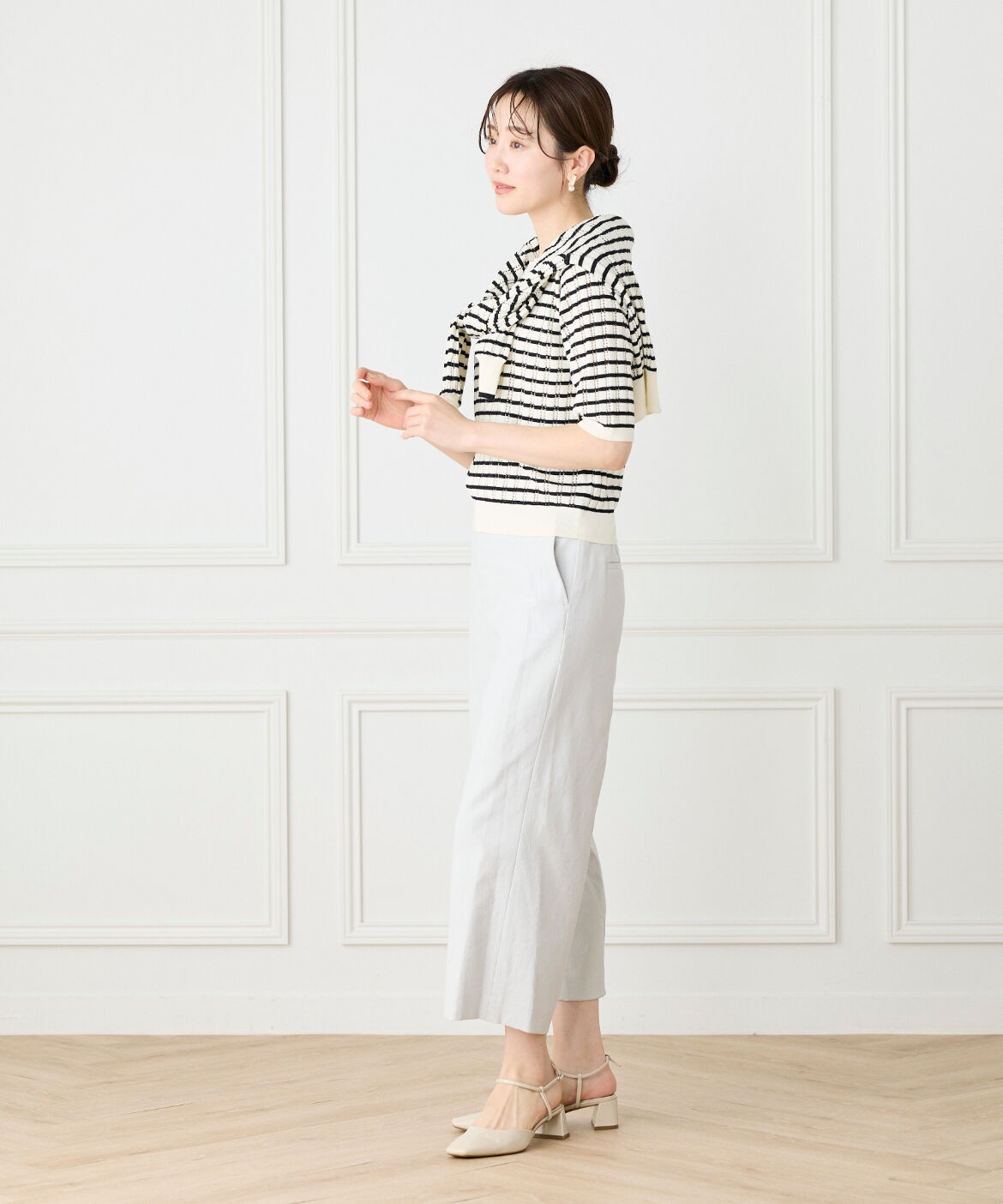 7-IDconcept.「ワイドクロップトパンツ」|その他|