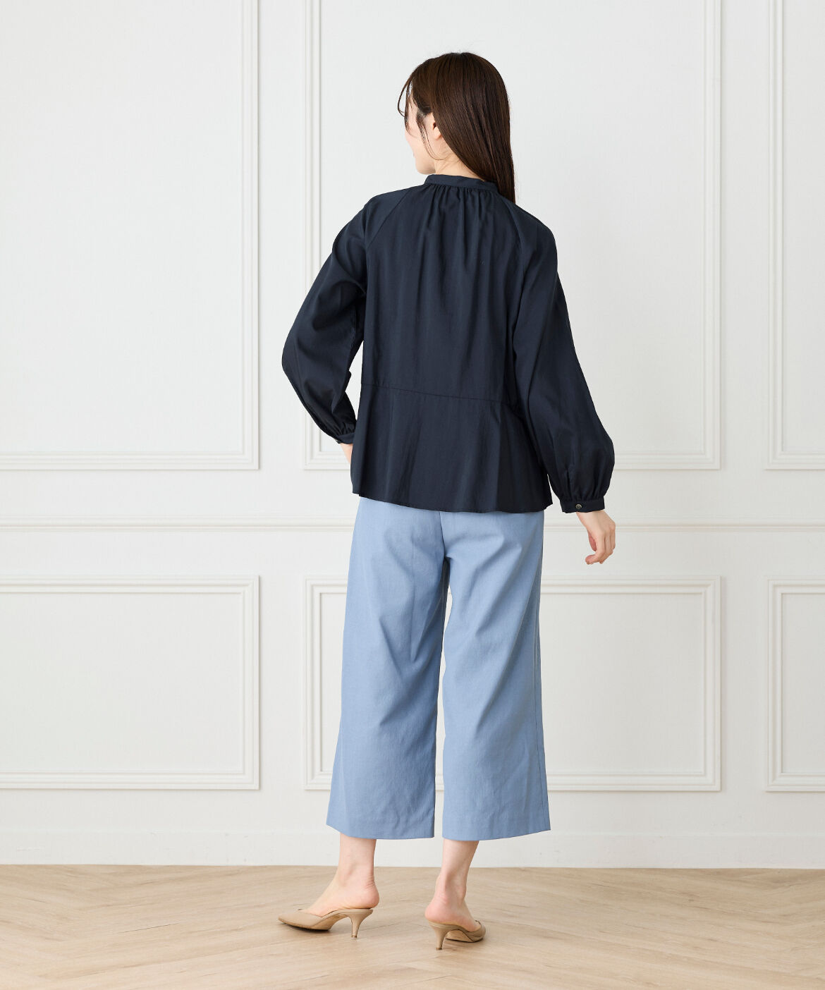 7-IDconcept.「《大きいサイズ》ワイドクロップトパンツ」|その他|