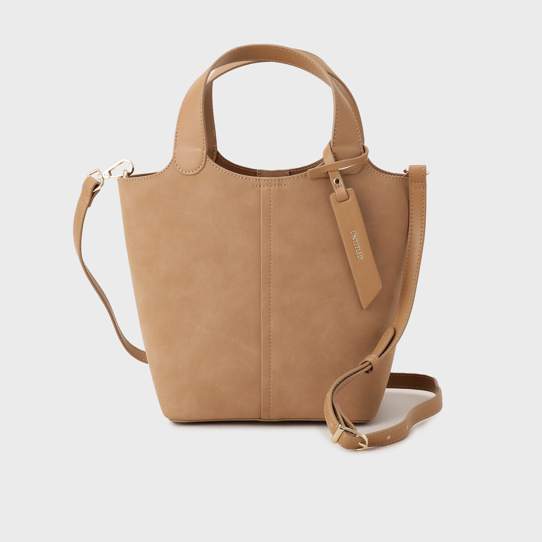 UNTITLED「【トレンド】ヌバックトート」|トートバッグ|キャメルブラウン(0