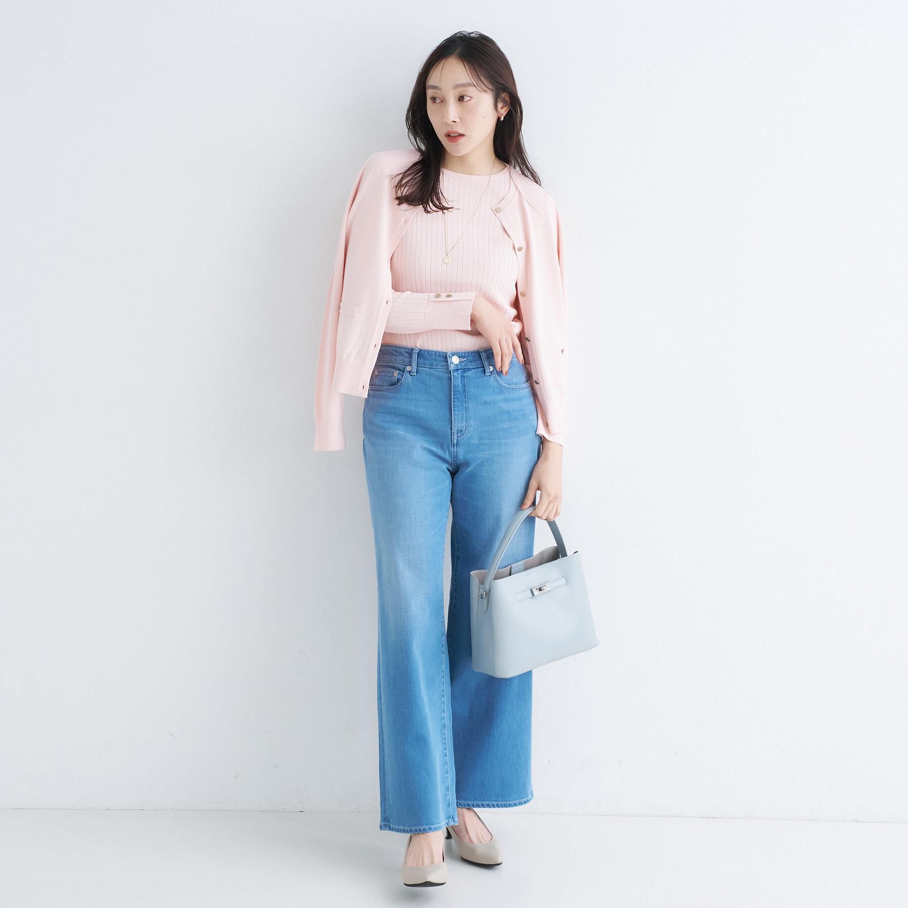 UNTITLED「【アンサンブル可/洗える】クルーネックニットカーディガン」|カーディガン|