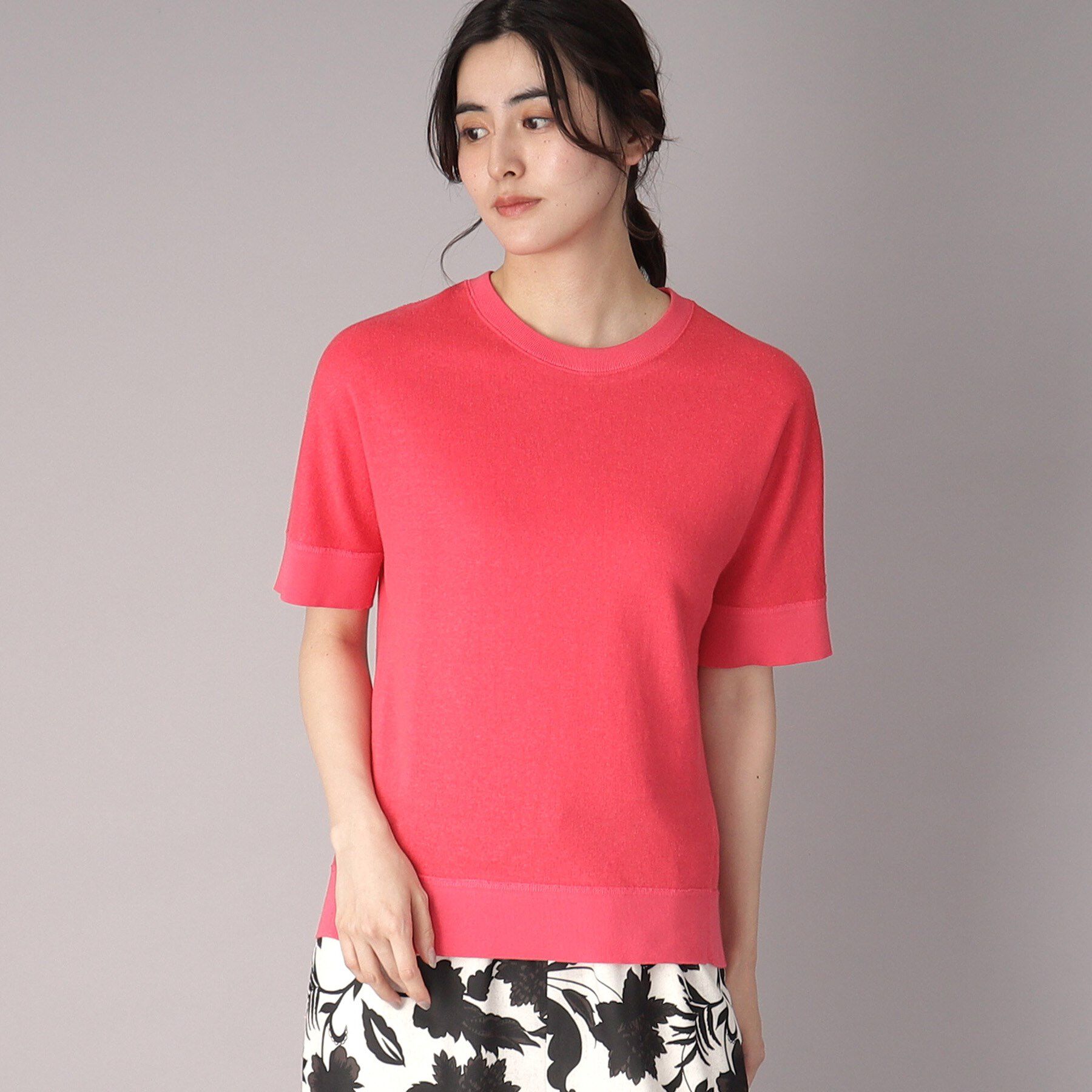 DRESSTERIOR「【毎年人気！／洗える】リネン裏毛ハーフスリーブプルオーバー」|Tシャツ・カットソー|