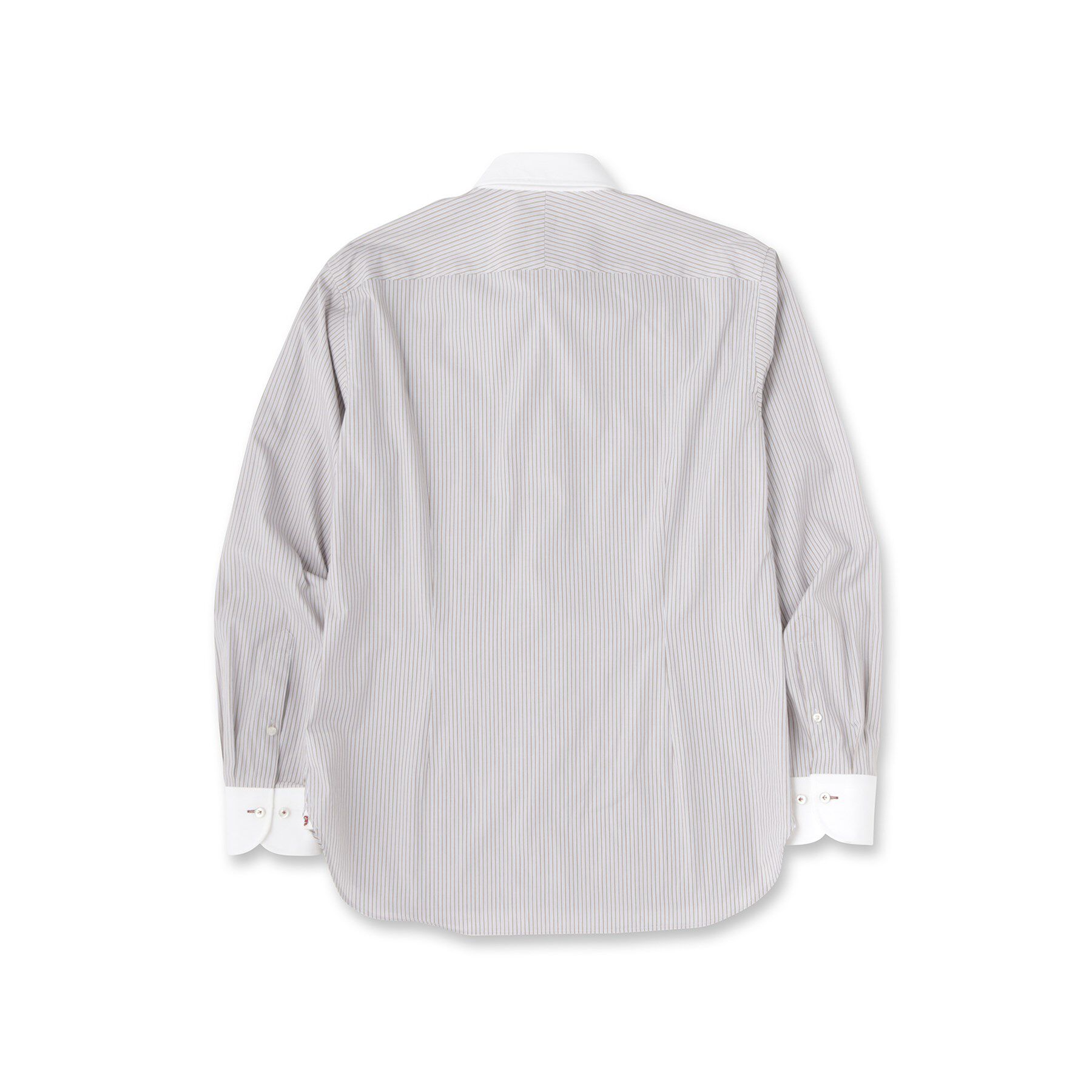 DRESSTERIOR「レギュラーカラークレリック ストライプドレスシャツ」|シャツ・ブラウス|