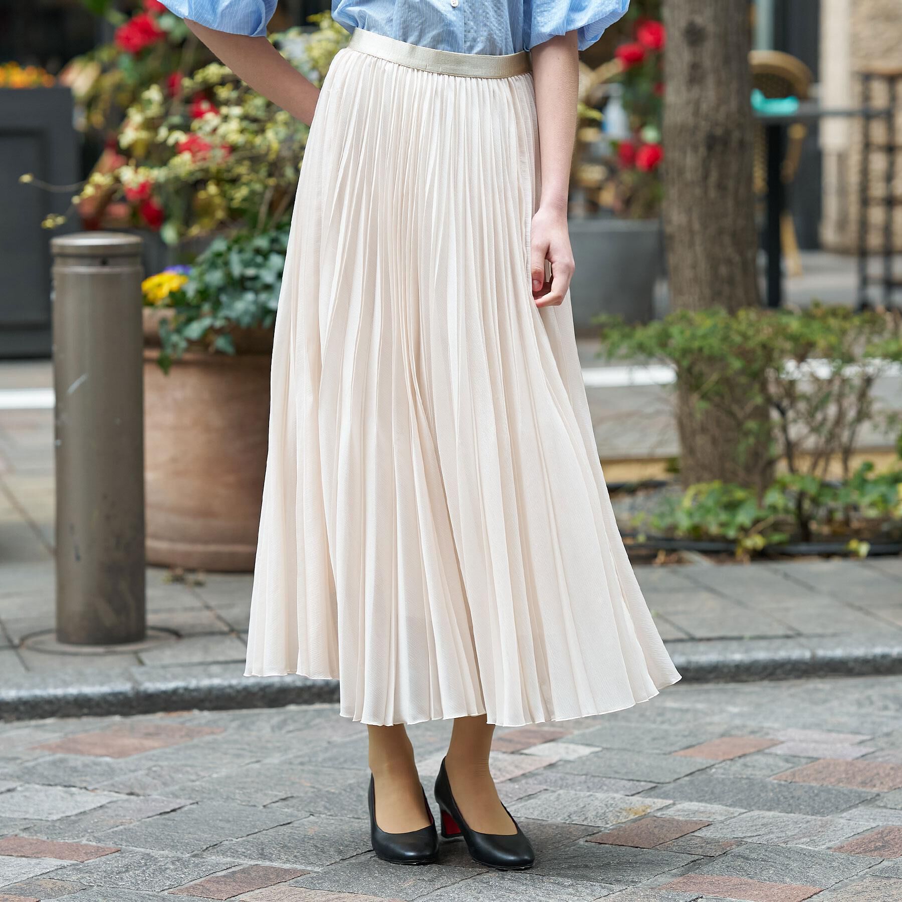 DRESSTERIOR「ウォッシャブルブライトプリーツスカート」|スカート|