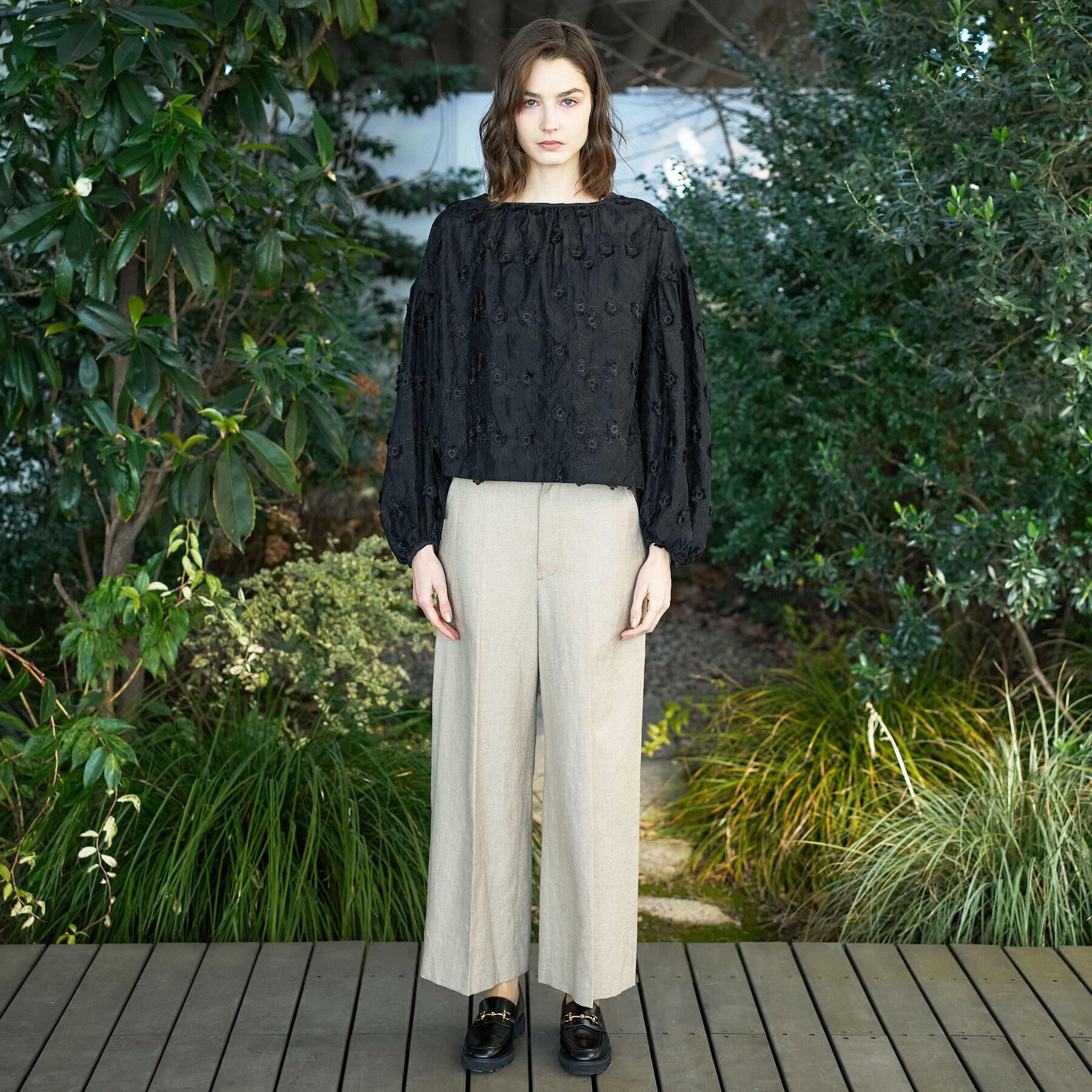 DRESSTERIOR「シアーエンブロイダリーブラウス」|シャツ・ブラウス|