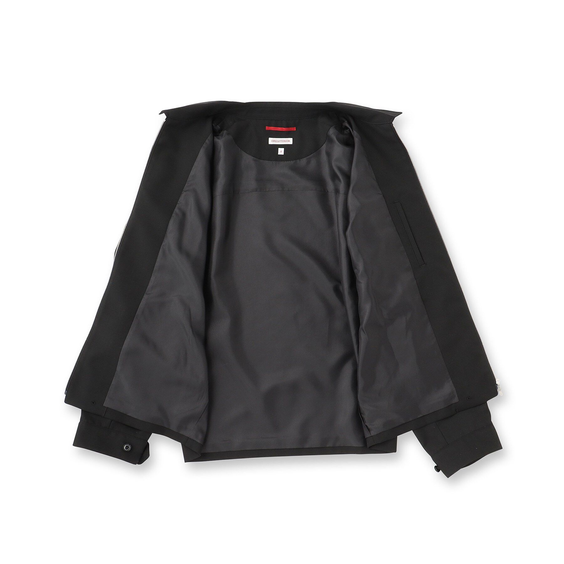 DRESSTERIOR「【家庭洗濯可】ウォッシャブル ウールハリントン ジャケット」|ブルゾン・スタジャン|