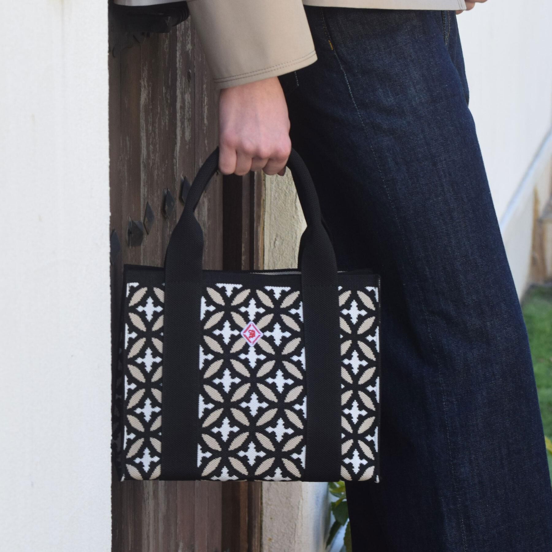 DRESSTERIOR「オーバーラップスモールニットトート」|トートバッグ|