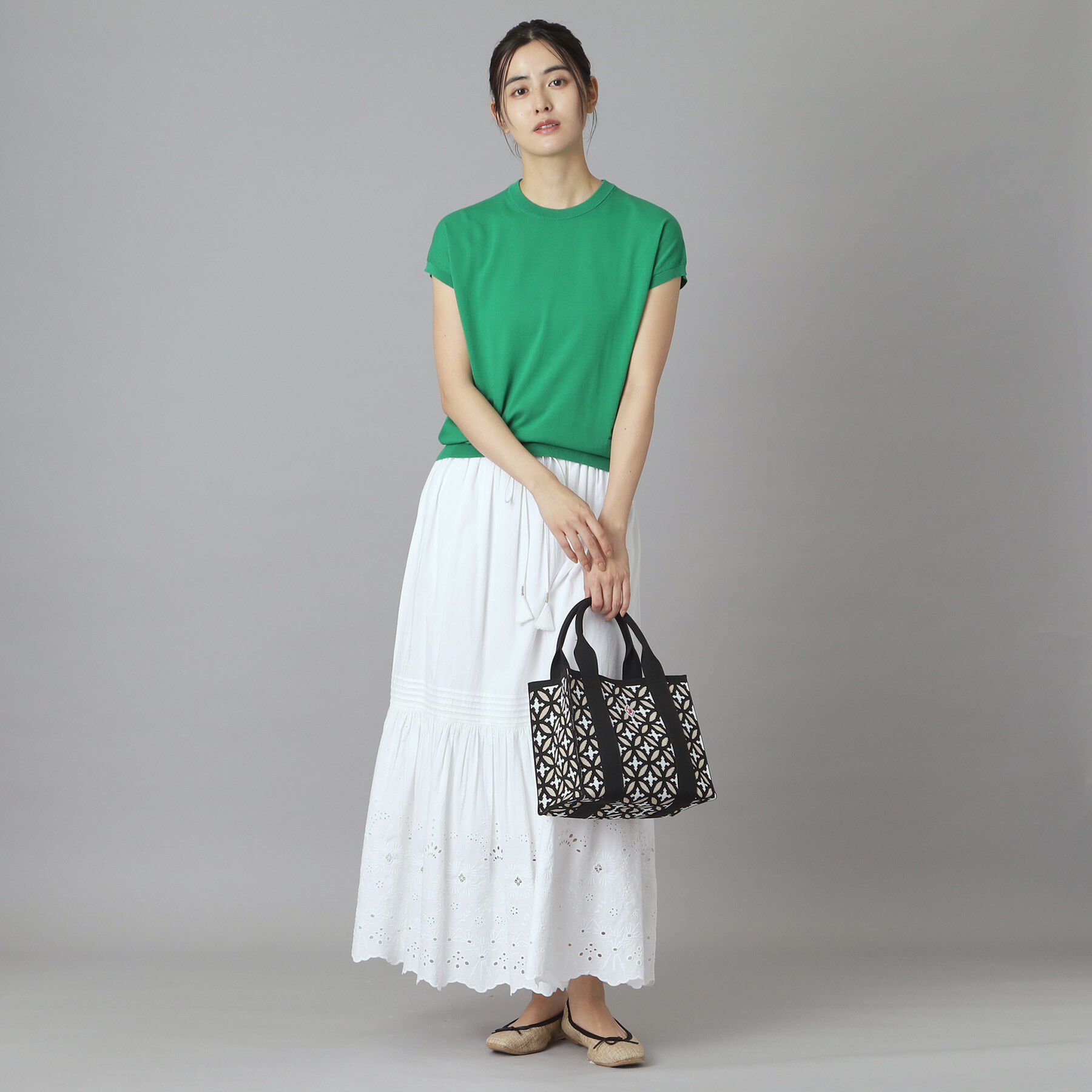 DRESSTERIOR「オーバーラップスモールニットトート」|トートバッグ|