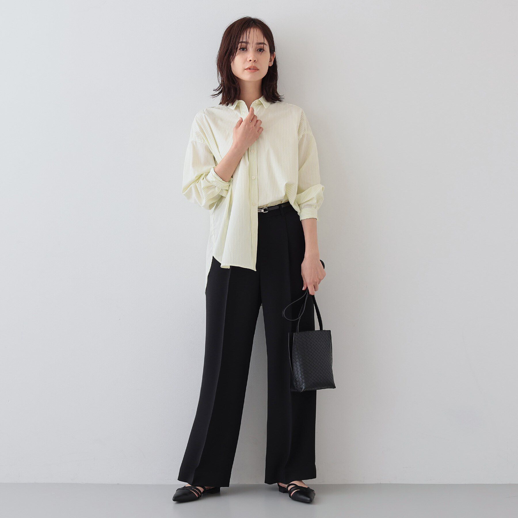 INDIVI「【着る日傘/遮熱/UVケア】ワイドパンツ」|スーツ|