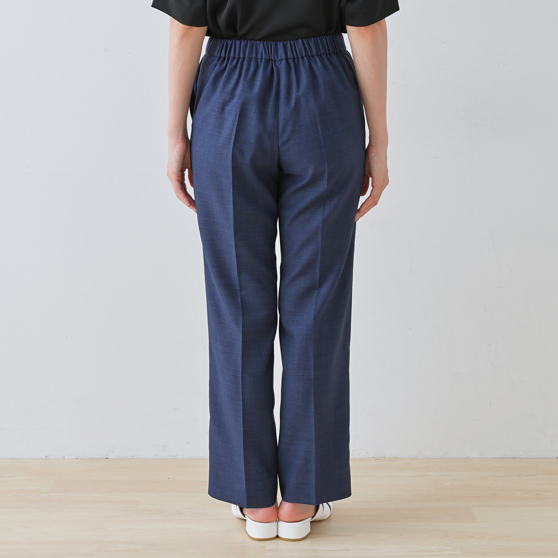 INDIVI「【きれいめ／ウエストゴム】ストレートラインパンツ」|その他|