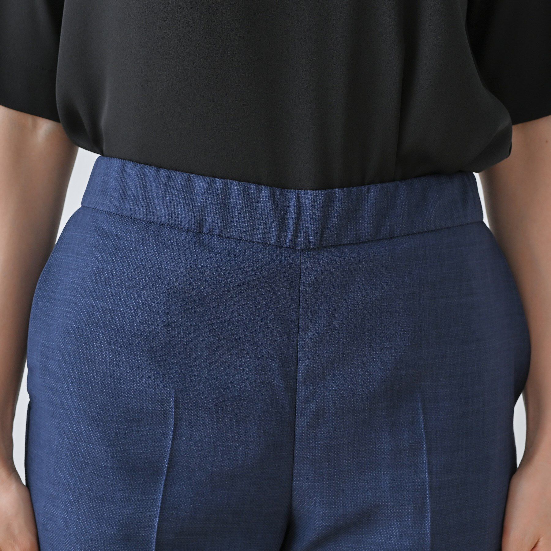 INDIVI「【きれいめ／ウエストゴム】ストレートラインパンツ」|その他|