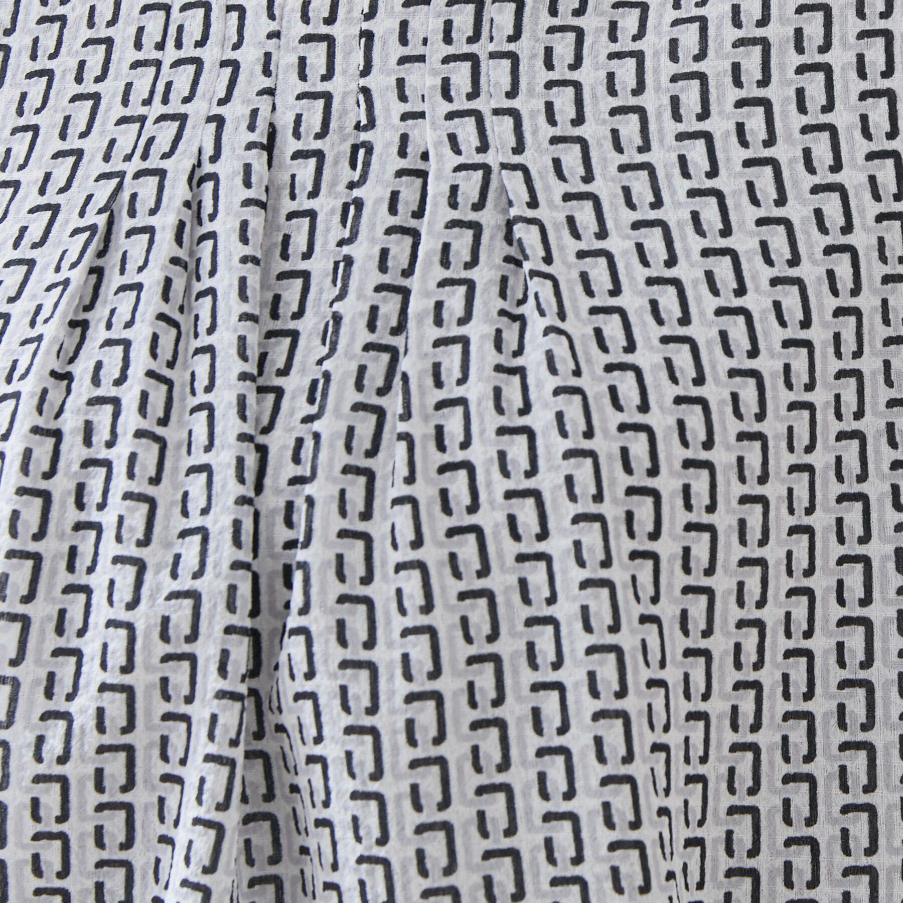 INDIVI「【洗える】無地＆チェーン柄 ギャザートップス」|シャツ・ブラウス|