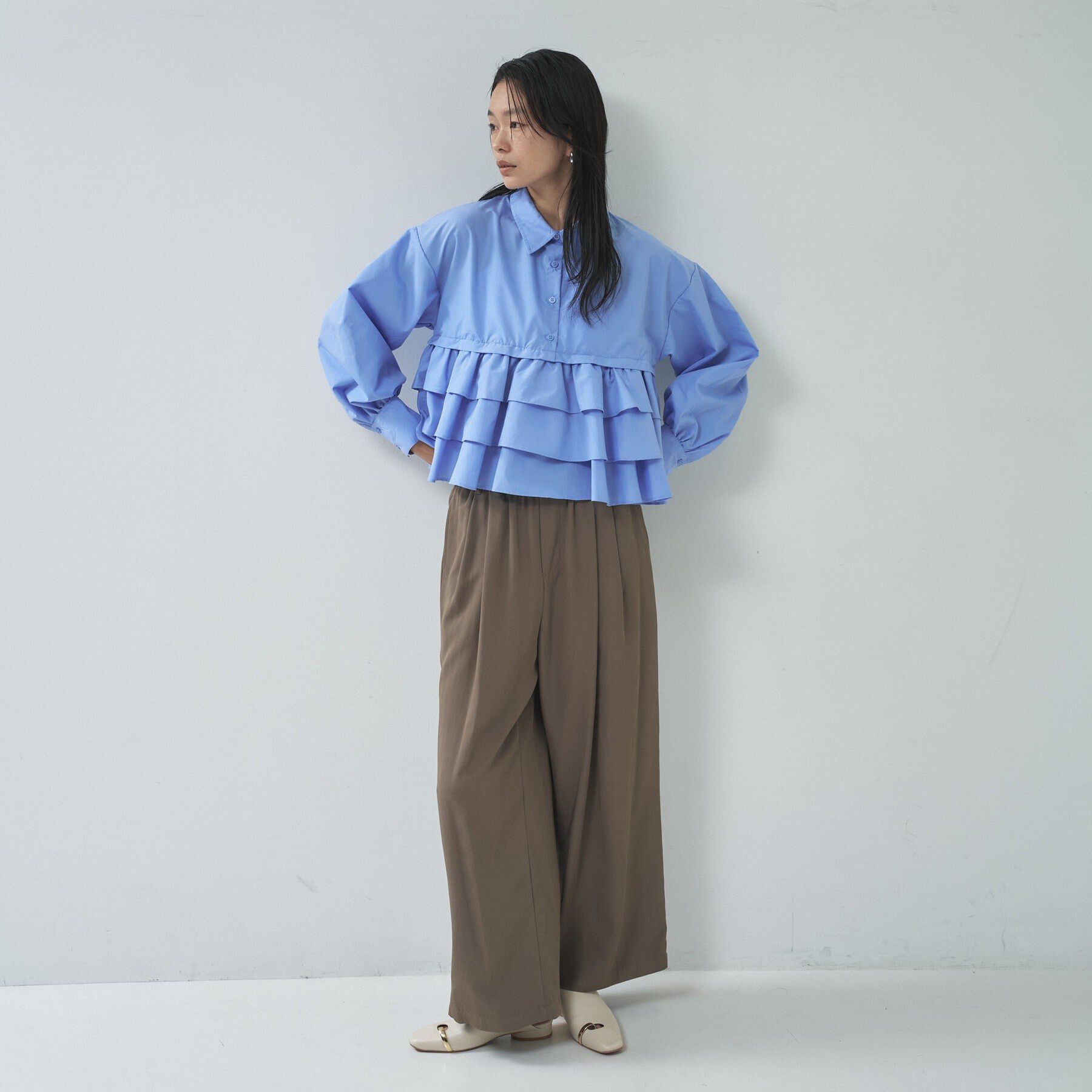 GALLEST「【一部店舗限定】ティアードフリルシャツ」|シャツ・ブラウス|