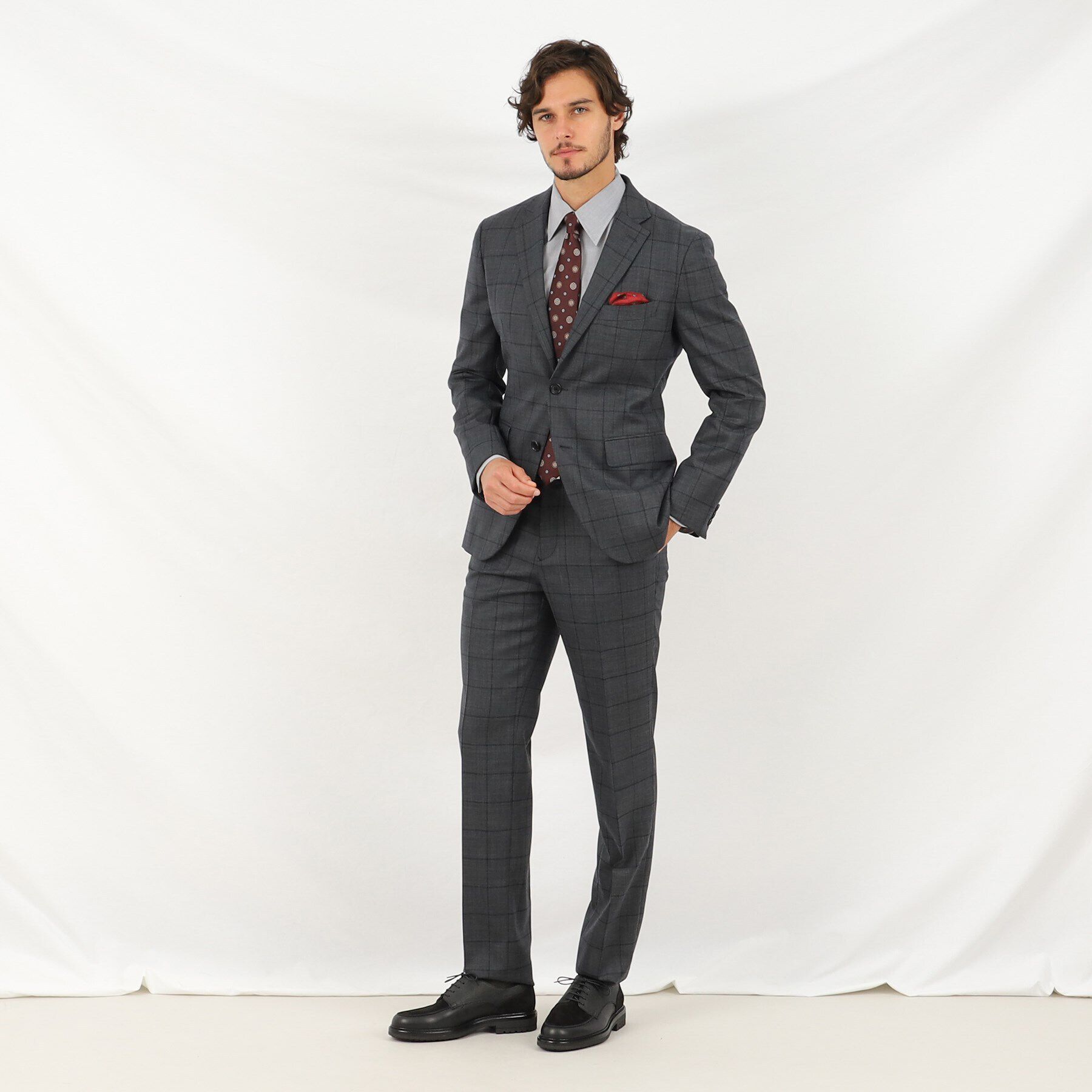 TAKEO KIKUCHI「シャイニー ウインドウペン パンツ」|その他|