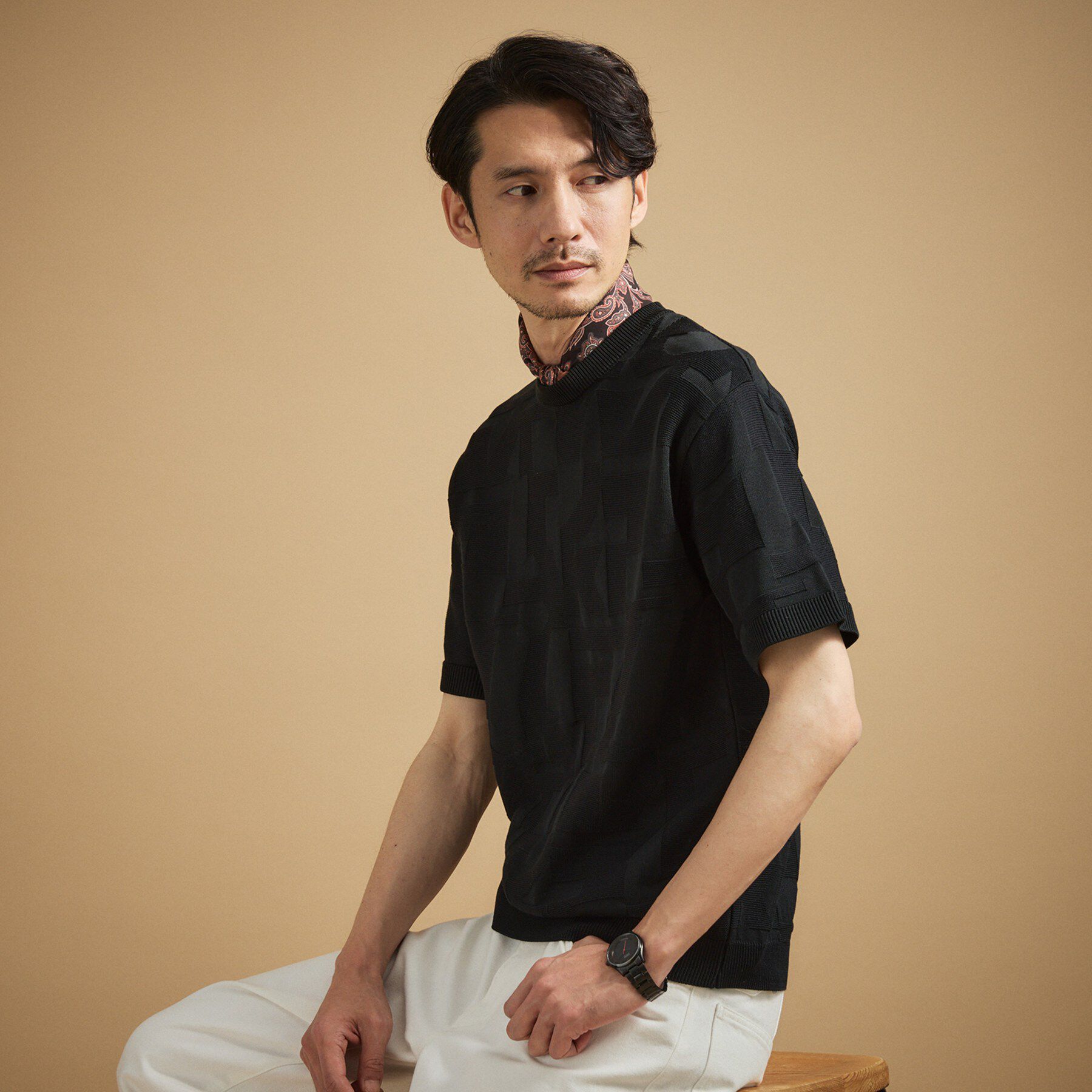 TAKEO KIKUCHI「【徳島ニット】テクスチャー ニット」|ニット・セーター|