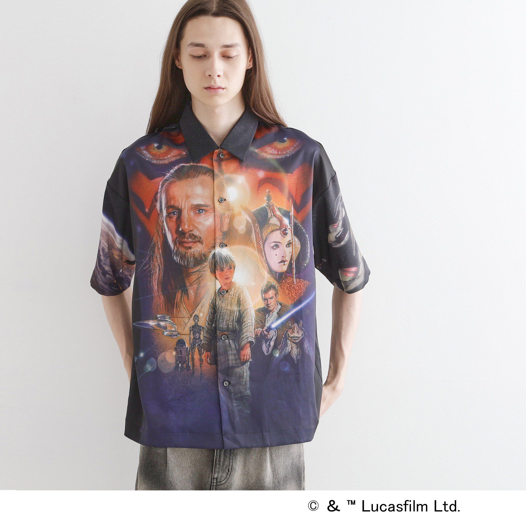 tk.TAKEO KIKUCHI「【STAR WARS】Capsule Collection 2WAY半袖シャツ」|シャツ・ブラウス|ブラック(419)