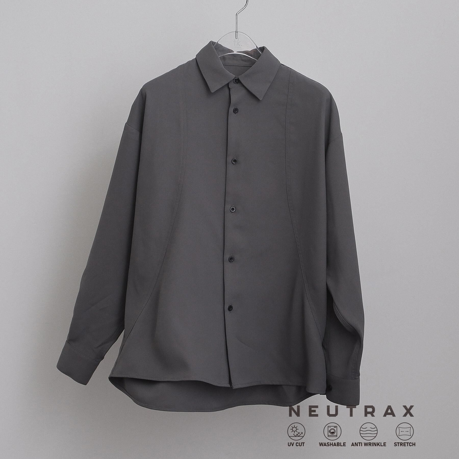 tk.TAKEO KIKUCHI「【UVカット／ストレッチ】NEUTRAXシリーズ 長袖シャツ」|シャツ・ブラウス|グレー(012)