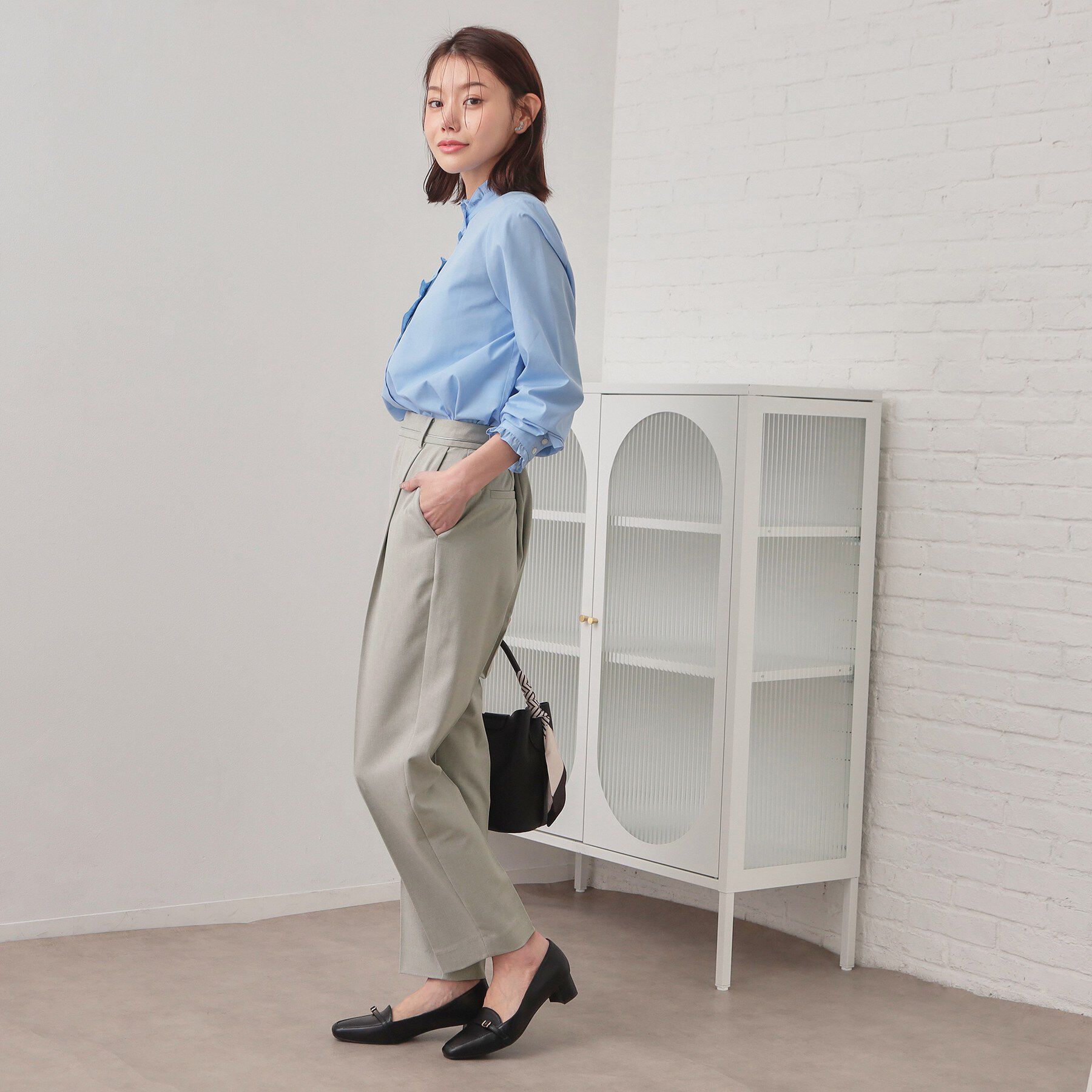 index「ストレッチテーパードパンツ/セットアップ対応可【洗濯機OK/接触冷感/吸水速乾/防シワ】《SS～LL」|その他|