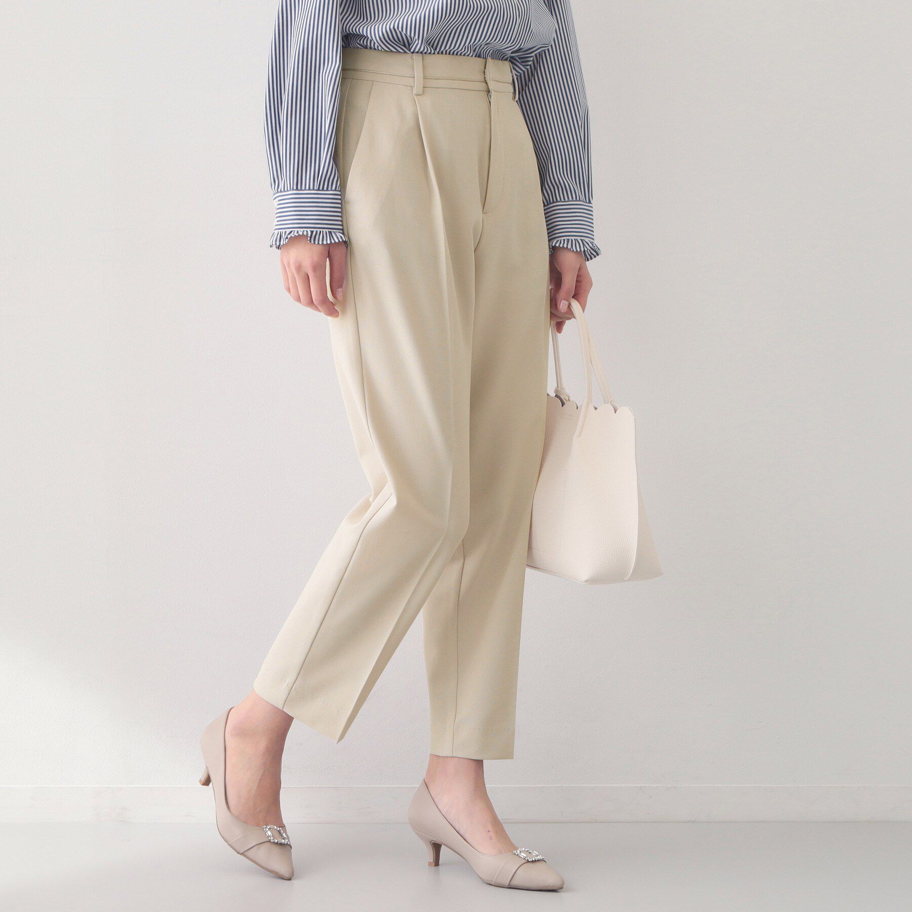 index「ストレッチテーパードパンツ/セットアップ対応可【洗濯機OK/接触冷感/吸水速乾/防シワ】《SS～LL」|その他|