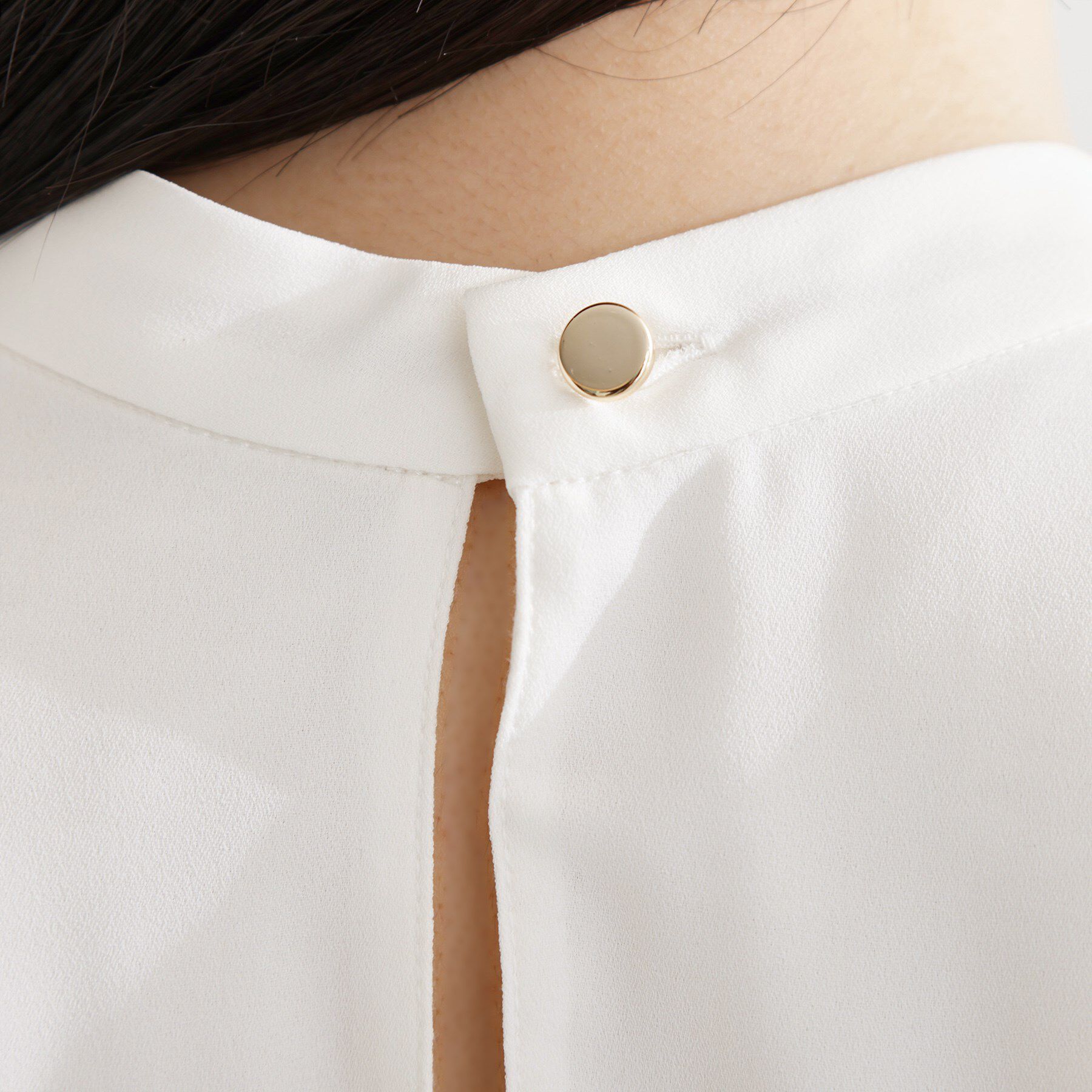 THE SHOP TK「バー付きラッフルタイブラウス」|シャツ・ブラウス|